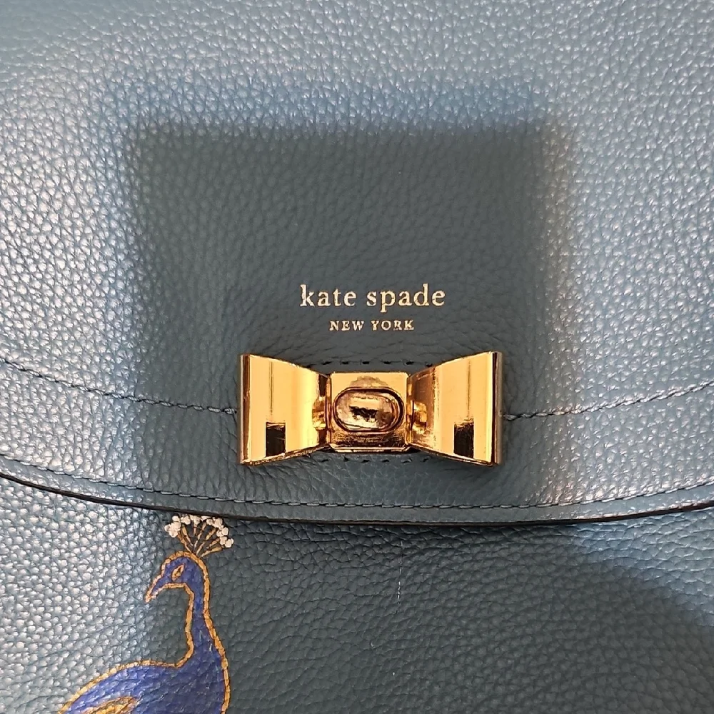 Kate Spade Teal Backpack with Peacock (Still Available 🙂) - Picture 2 of 8